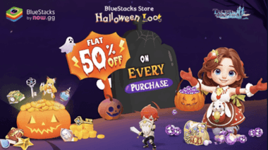 Préparez-vous pour le Butin d’Halloween sur le BlueStacks Store: 50% de Réduction sur Tous les Achats dans Tales of Terrarum !