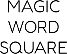 Magic Word Square