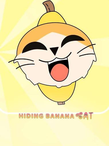 Hiding Banana Cat